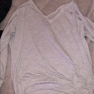 stripped white shirt